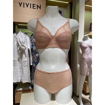 비비안 모노사 파워네트원단 부직포 기능성 브래지어 햄팬티 세트 A,B,C컵 (BR3506BP3506P)