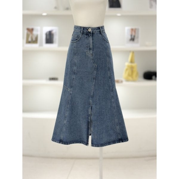 [여주점] 여성 슬릿 A라인 롱 스커트 (L262PSD432)