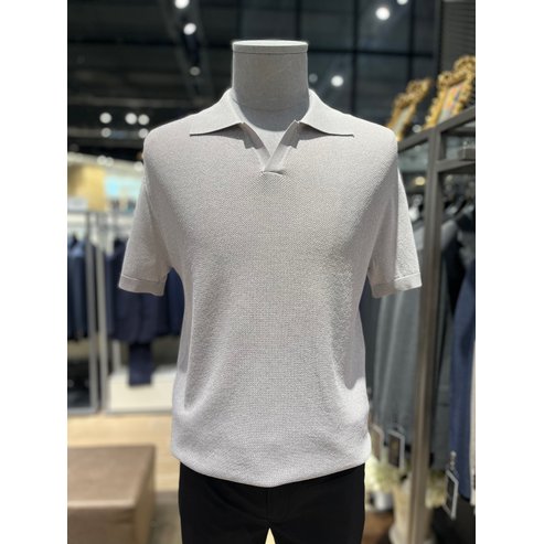 킨록바이킨록앤더슨 S/S 쿨소재 그레이 카라니트