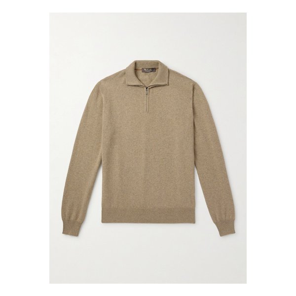 슬림핏 베이비 캐시미어 하프 집업 스웨터 46376663162903767