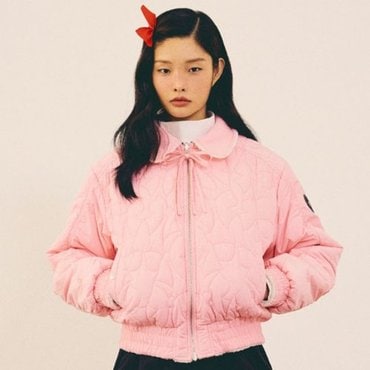 르꼬끄 [이월][30% OFF][BMUET(TE) X LECOQ] 리버시블 패딩 자켓 PNK / QP422OJKO7