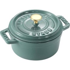 일본 스타우브 냄비0108 staub La Cocotte Round Z1025988 Pico Eucalyptus 5.5 inches 14 cm Sm