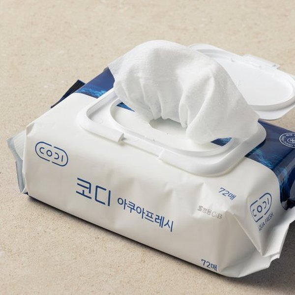 아쿠아프레시 물티슈 (캡) 72매 (온)