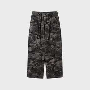 Wide Cotton Nylon Cargo Pants(F) WHTAG4929F