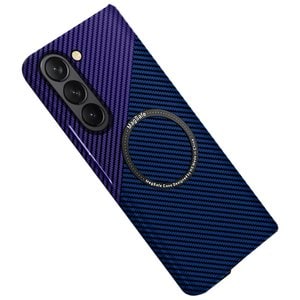 데켄스 갤럭시 Z폴드5 지폴드5 맥세이프 충전 슬림 카본 패턴 하드 핸드폰 휴대폰 케이스 M908