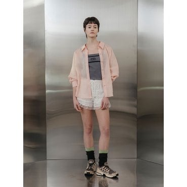 ZOOC 린넨 래글런 소매 박시 셔츠 Z252MSC037