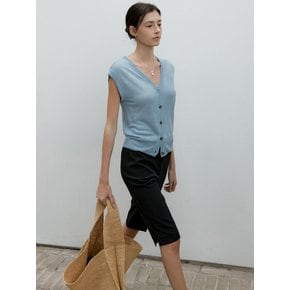 LINEN SLEEVELESS VEST_3COLOR