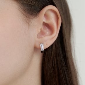 EG345 quadrangle cubic earring