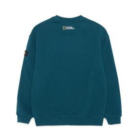 [22FW]캠핑 그래픽 맨투맨 티셔츠 TEAL GREEN K223USW050