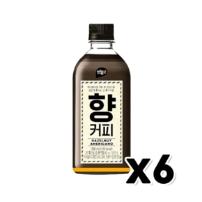 아임이 향커피 헤이즐넛아메리카노 커피페트음료 500ml x 6개