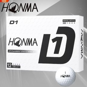 [혼마코리아정품] 2024 HONMA D1 골프공 화이트