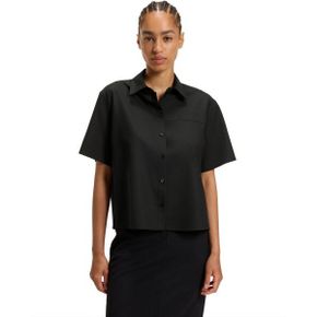 우먼 BOSS by Virgin 울 Regular-Fit Blouse - 블랙 23172369 1393223