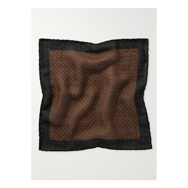 미스터 피 폴카 도트 울 실크 혼방 포켓 스퀘어 1647597352070893