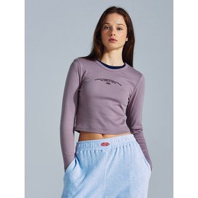 MNS x American apparel 261 Crop Long-Sleeves_Violet