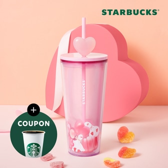 [스타벅스] 젤리덕 하트참 콜드컵 591ml