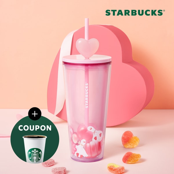 [스타벅스] 젤리덕 하트참 콜드컵 591ml
