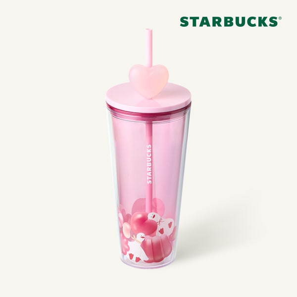[스타벅스] 젤리덕 하트참 콜드컵 591ml