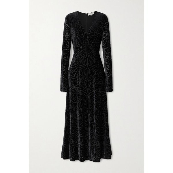 줄리 개더 드로즈 벨벳 미디 원피스 46376663162969466