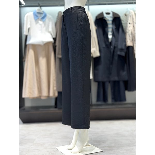 [시흥점] 새틴 뒷밴딩 세미 와이드 팬츠 V261PSA903