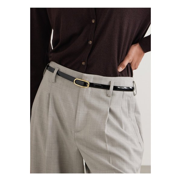 앤더슨스 페이턴트 가죽 벨트 블랙 46376663162893210