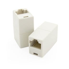 RJ45 8P8C I형 랜 커플러 화이트 1개 HT-I27