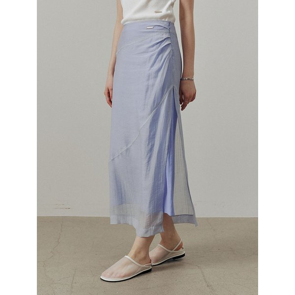 시스루 레이어드 롱 스커트_2COLORS