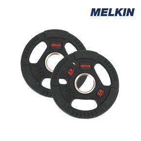 멜킨 바벨 원판 고무 데드리프트 중량 50mm 역기 2.5kg 2개