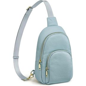 독일 팩세이프 크로스백 가방 1839667 SZONE Womens Genuine 레더 Chest Shoulder Bag RFID Bloc