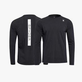 [공식판매처] 공용 백 레터링 긴팔 티셔츠 SPIPCNRL211UBLK