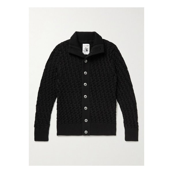 스타크 텍스처 버진 울 가디건 블랙 29419655931792261