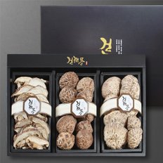 장흥 버섯 눈꽃세트 2호(표고버섯 슬라이스 130g / 흑화고 150g / 백화고 170g)