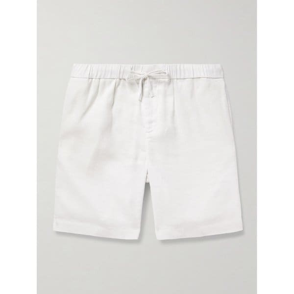프레스코볼 카리오카 펠리페 스트레이트 린넨 코튼 블렌드 드로우스트링 쇼츠 46376663163054727