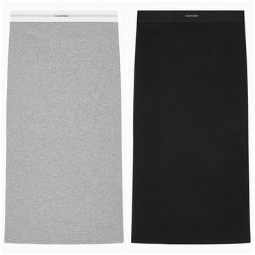 Calvin Klein Underwear 25SS 코튼 스트레치 립 리브드 스커트 2종 택1(QS7350-P7A/UB1)