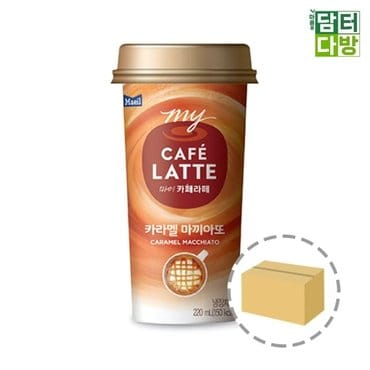  매일유업 카페라떼 카라멜마끼아또 220ml (10컵) (W6D8FAD)