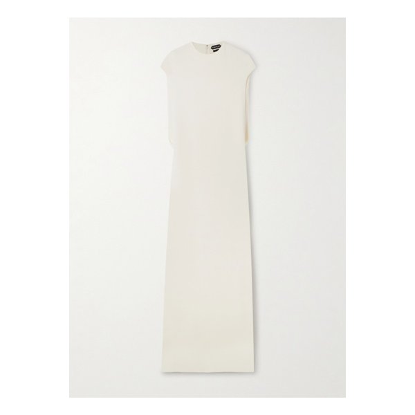 스트레치 실크 조젯 가운 화이트 46376663162910021