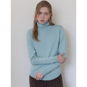 Wool blended turtleneck knitwear _ Mint