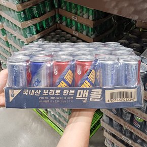 맥콜 210ml x 30캔 / 보리 탄산음료