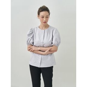 LEAH COTTON TWILL BLOUSE