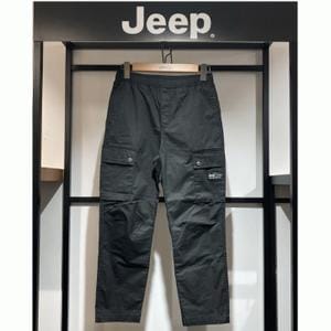 Jeep 아웃 포켓 캐주얼 면 카고 바지_JO2PTU714SG