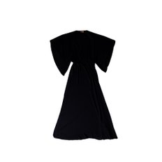 알비에로 마티니 프리마 클라세 반소매 라운드넥 드레스 - 플레인 패턴 - 드레스 - 블랙