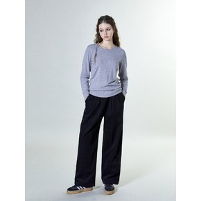 Simple Corduroy Pants (BLACK)