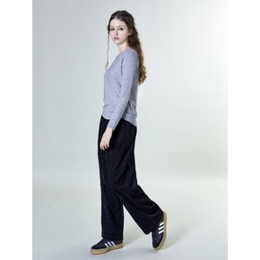 Simple Corduroy Pants (BLACK)