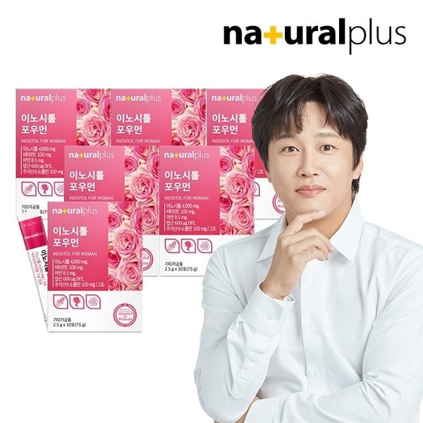 내츄럴플러스 콜린 미오이노시톨 포우먼 30포 6박스 / 임산부 여성 엽산 아연 콜린 비타민
