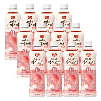  동원 보성홍차 아이스티 복숭아차 제로 500ml 12입