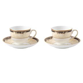 [해외직구] WEDGWOOD 웨지우드 코누코피아 찻잔 및 받침 174ml 2세트