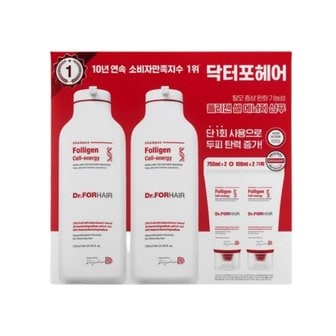  닥터포헤어 폴리젠 셀에너지 샴푸 750ml x 2 100ml x 2