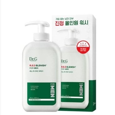  닥터지 레드 블레미쉬 포 맨 올인원 워시 500ml