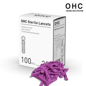 OHC 채혈침 30G 100개/사혈침 니들 란셋 사혈바늘