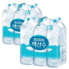 백산수 무라벨 생수 2L 12개