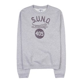 [와일드 동키] FG SUNO HEATHER GREY 공용 에스유엔오 코튼 맨투맨